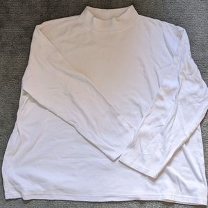 Bobbie Brooks White Mock-Neck